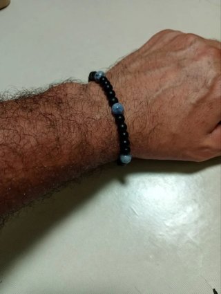 Pulsera Plata 925 y Piedra Natural