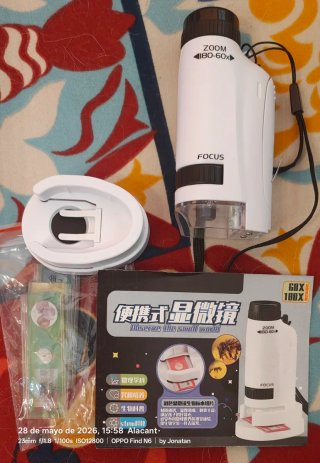 Microscopio Tsophreniq 60x-180x Portátil
