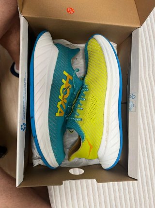 Zapatillas Hoka Carbon X3 Teal/Amarillo