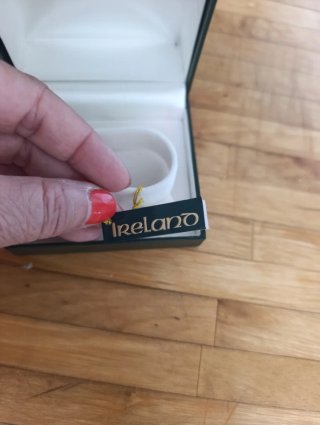 Brazalete Celta Plata y Piedra Verde
