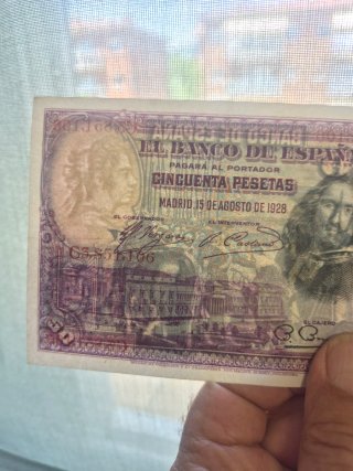 Lote 10 Billetes 50 Pesetas 1928 El Banco de Españ