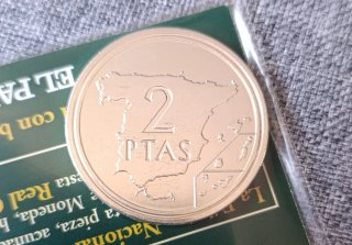 Lote 2 Monedas Juan Carlos I (Réplica)