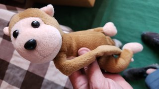 Peluche Mono con Manos Muy Largas y Muy Divertido