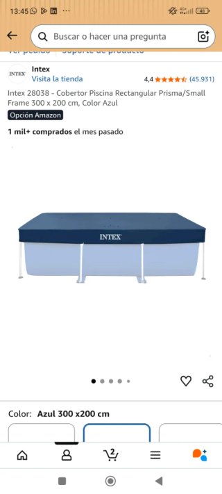 Piscina Intex Desmontable Azul