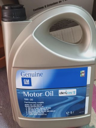 Aceite Motor GM 5W-30 Dexos2 Sintético