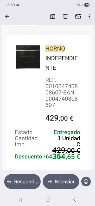 Horno Haier H6 ID2P5B3YTX