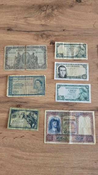 Lote Billetes Antiguos España e Internacional