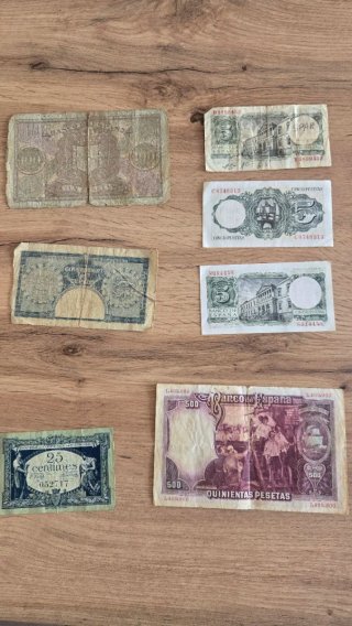 Lote Billetes Antiguos España e Internacional