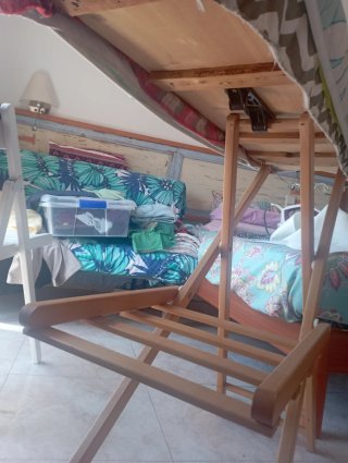Tabla de planchar de madera plegable