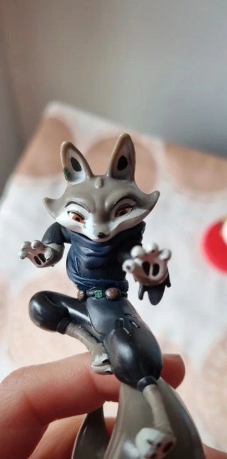 Set 2 personaggi 3D del film "Kung fu panda".