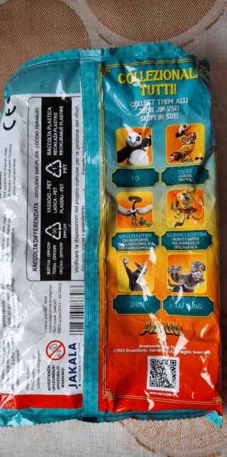 Set 2 personaggi 3D del film "Kung fu panda".