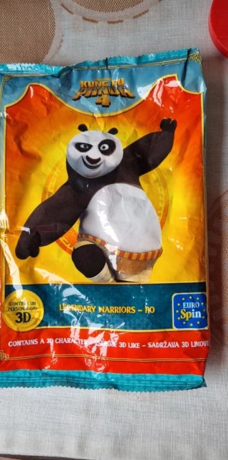 Set 2 personaggi 3D del film "Kung fu panda".