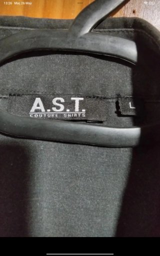 Camisa A.S.T.gris carbón 90's