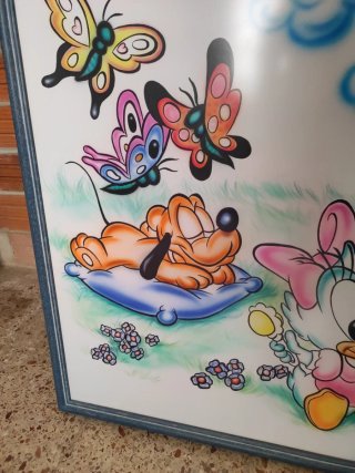 Cuadro infantil aerografiado. Autor Nef
