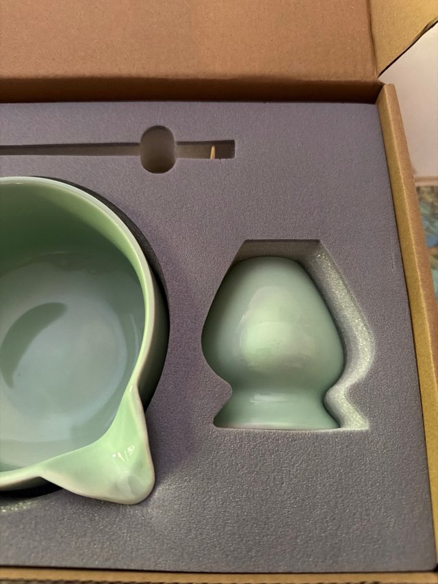 Set de Matcha Cerámica y Bambú