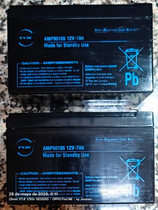 Batería Plomo NX 12V 7Ah Sellada AGM