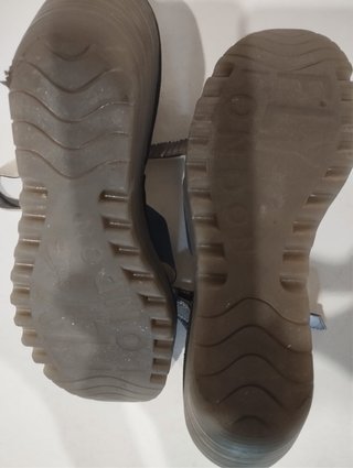 Sandalias Fly London Azul y Plata