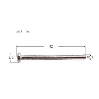 4 Viti + Molle per Chitarre e Bassi con Pickup