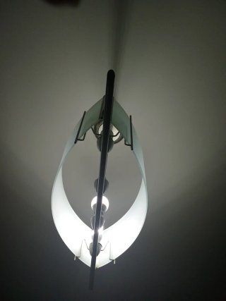 Lámpara salón diseño cristal metal. Escucho oferta