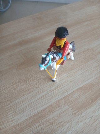 Vaquero y caballo Playmobil