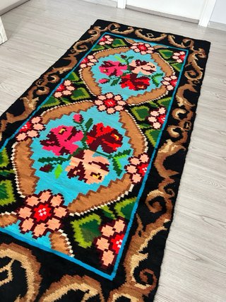 Tappeto Kilim floreale