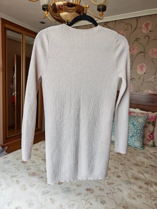 Cardigan largo Zara beige Talla L
