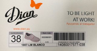 Zuecos blancos con velcro