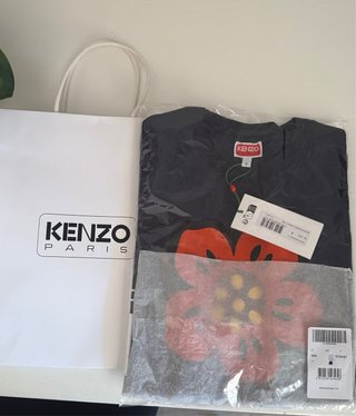 Camiseta Kenzo Talla S Flor Roja