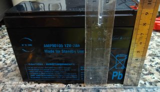 Batería Plomo 12V 7Ah SLA AGM