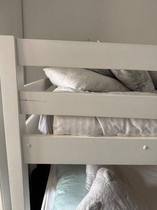 Banak Litera Blanca con Cama Nido