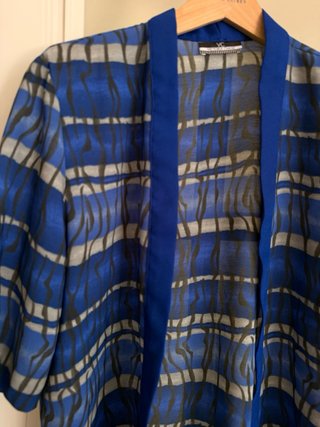 Kimono caftán azul talla única nuevo victoria EEUU