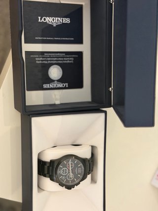 Longines Conquest V.H.P. Chronograph PVD Negro