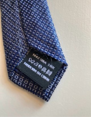Corbata de seda Dustin azul