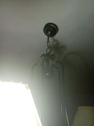 Lámpara de techo clásica tela metal. Haz tú oferta
