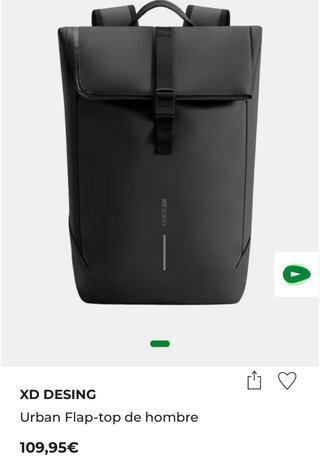 Mochila XD Design Aware Urban Negra Impermeable