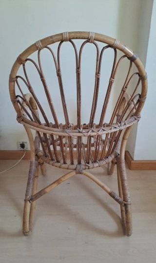Silla de mimbre