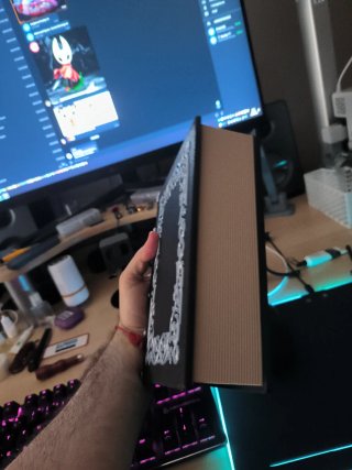 Joyero libro 3D negro y plata