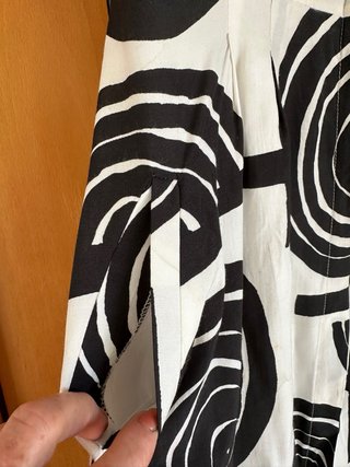 Vestido Zara Estampado Blanco y Negro