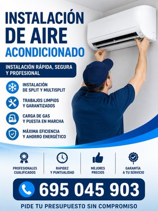 Se realizan instalaciones de aire acondicionado