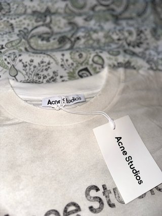 Acne Studios T-shirt Manga Longa Branca