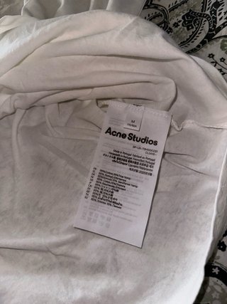 Acne Studios T-shirt Manga Longa Branca