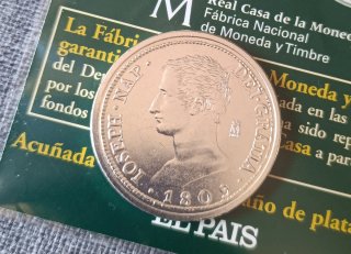 Réplicas Monedas Amadeo I y José I Napoleón