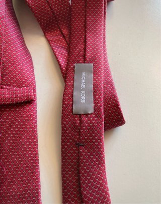 Corbata Michael Kors Seda Roja