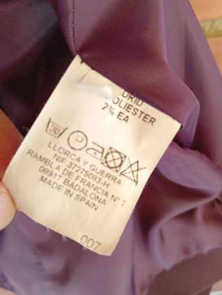 Chaqueta traje morado talla L