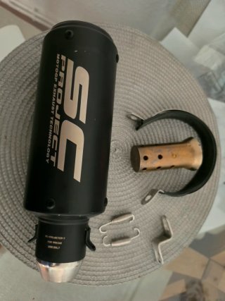 Tubo de escape SC-Project para moto