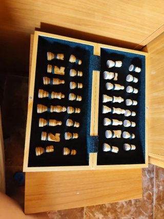 Tablero Ajedrez Magnético Madera