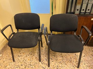 2 Sillas de oficina negras!me urge!!!