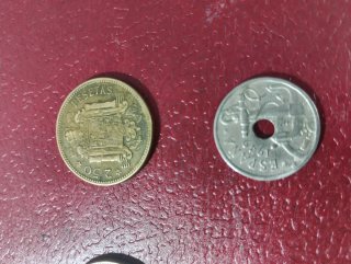 Lote monedas antiguas Franco