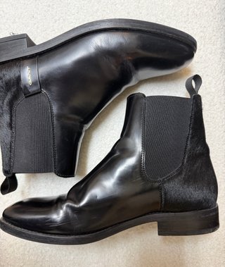 Botines Gant negros piel y pelo
