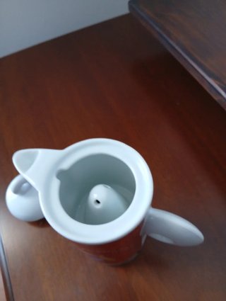 Caffettiera Moka 2 Tazze Porcellana/Metallo